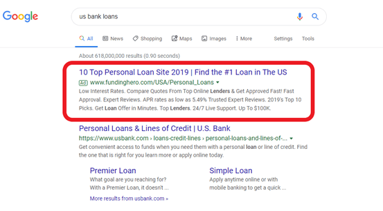 google-sem-example-advertisement