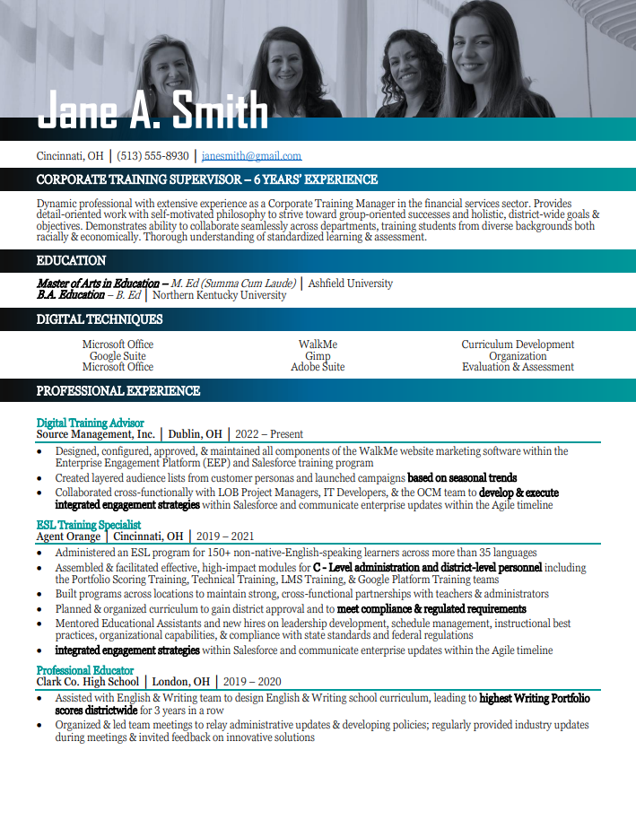 resume-sample-design